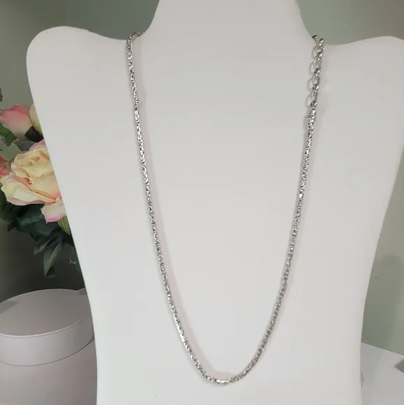 VTG SARDA STERLING SILVER 20.5 INCH NECKLACE 925 23.5g